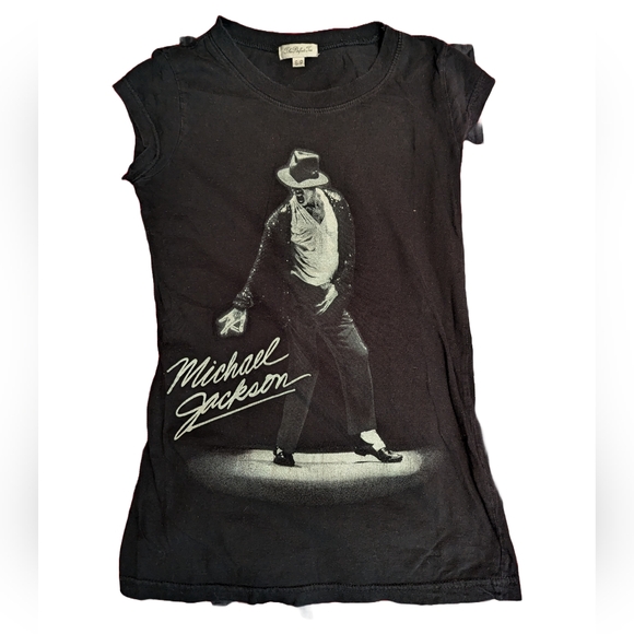 Vintage Michael Jackson babydoll T-shirt size Small - Picture 2 of 5